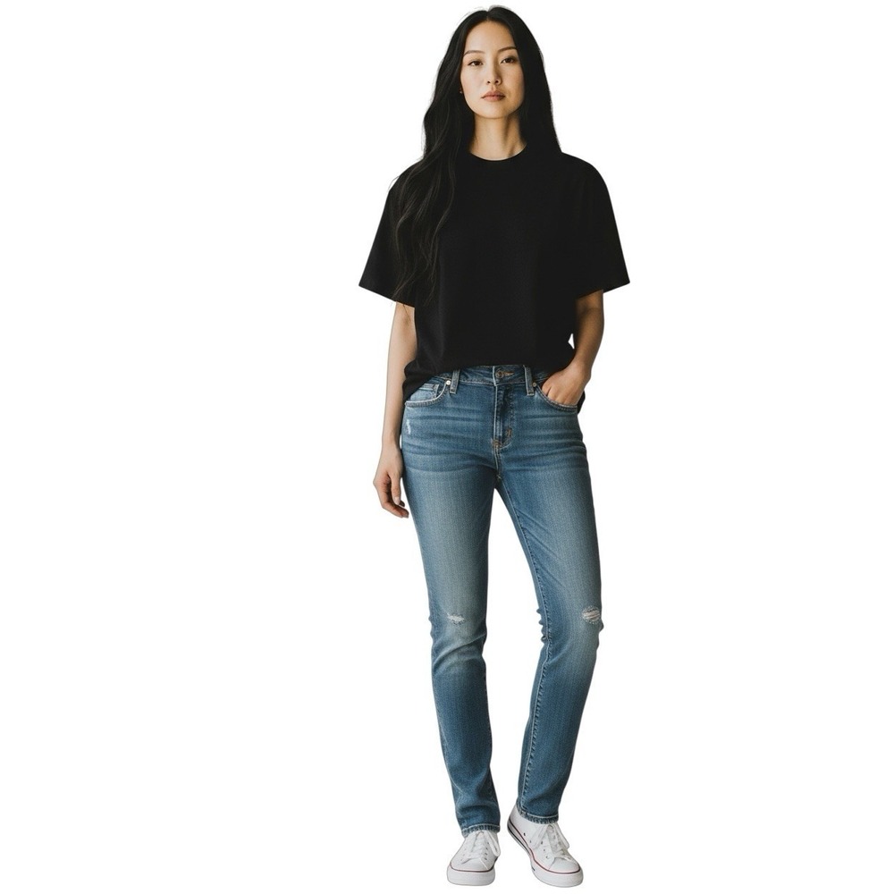True Religion Women's Section Super Skinny Jeans 31 Blue Made in Mexico Denim